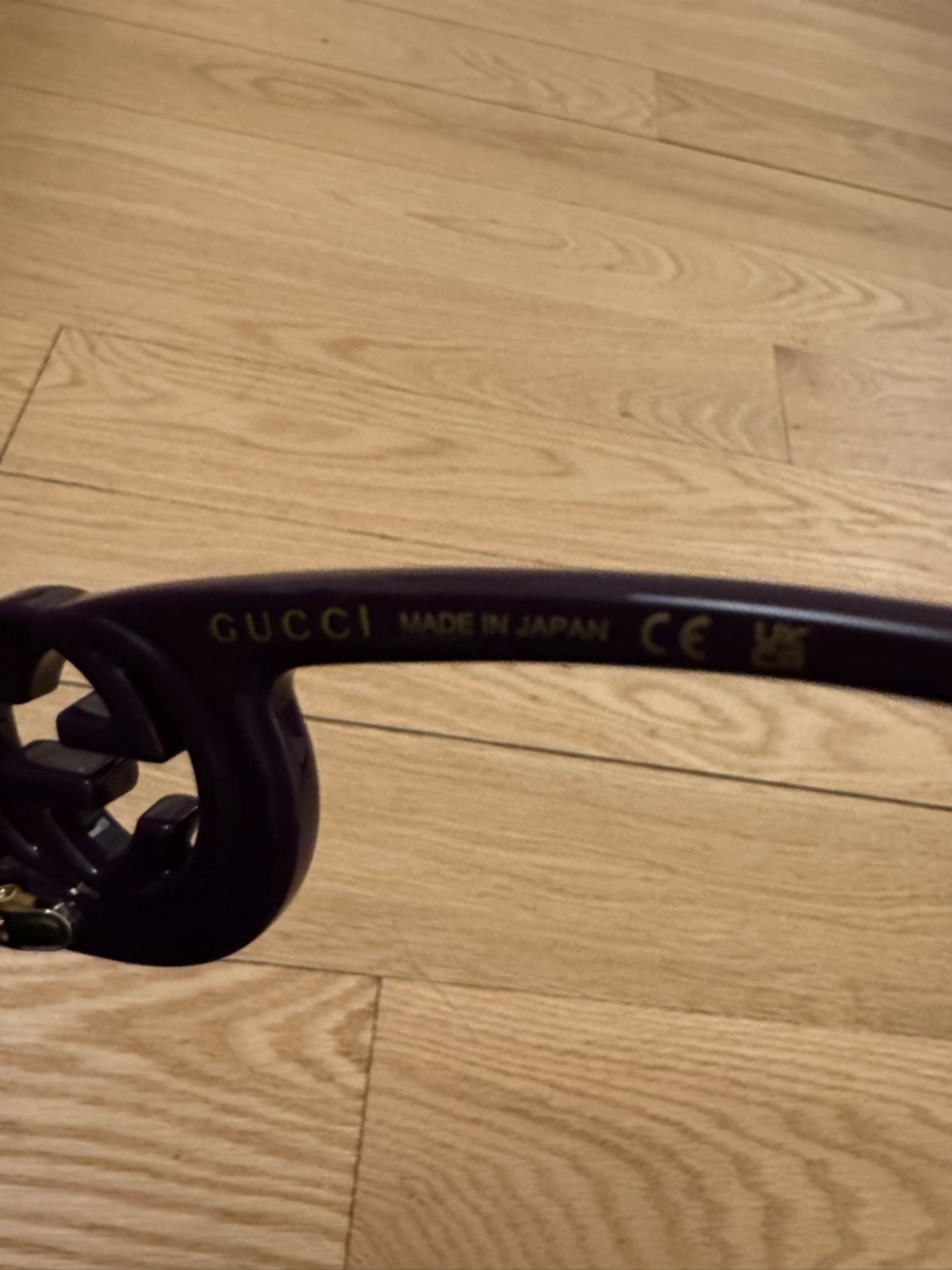 Gucci Oversized Square Sunglasses in Plum Purple - Picture 6 of 8